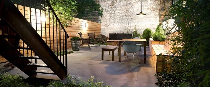 Strakke - moderne - patio - tuin